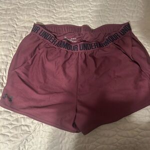 Under Armour Burgundy Sports Shorts
